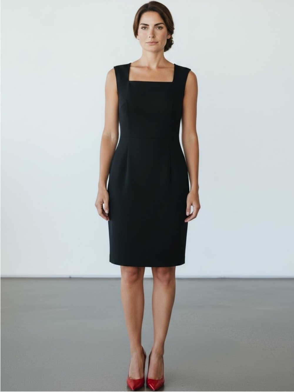 White House Black Market - Luxe Stretch Square Neck Sheath Dress - NWTs